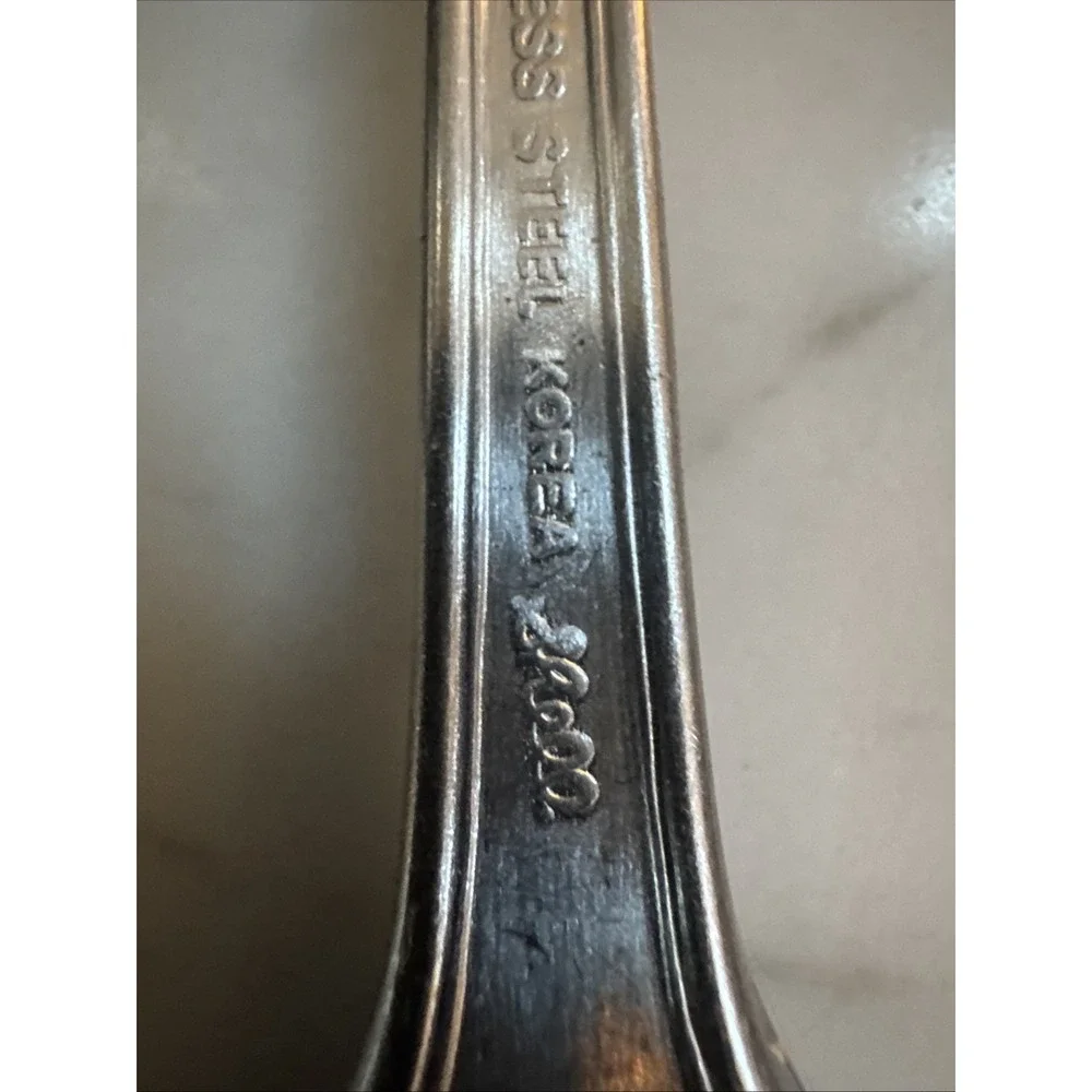 Delco Stainless Flatware Shell Design Set of 3 Dinner Forks Korea